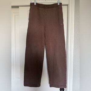 TNA Aritzia Cozy Fleece Brown Sweatpants